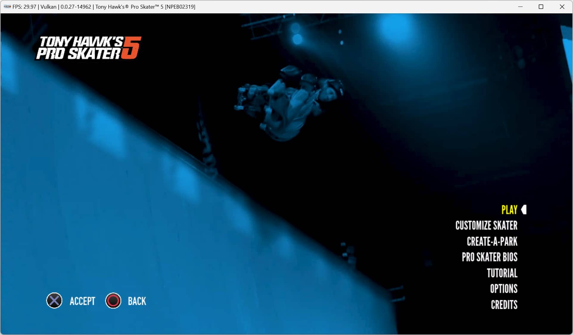 Tony Hawk’s Pro Skater 5 sur l'émulateur RPCS3