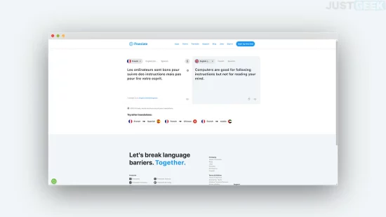 iTranslate, un outil de traduction en ligne gratuit
