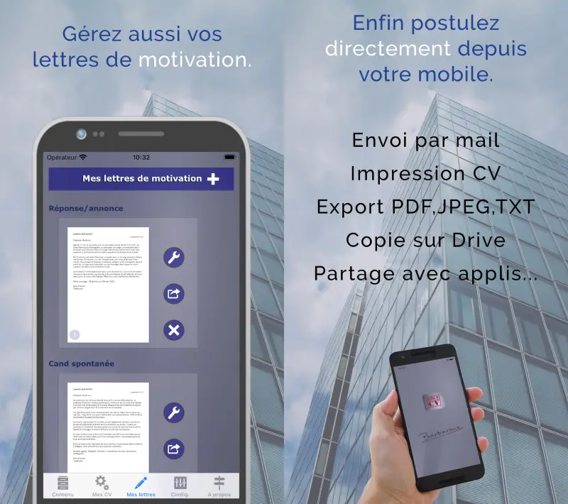 GIGA-CV : une application pour faire sa lettre de motivation