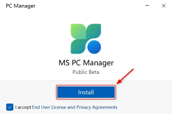 Installer Microsoft PC Manager