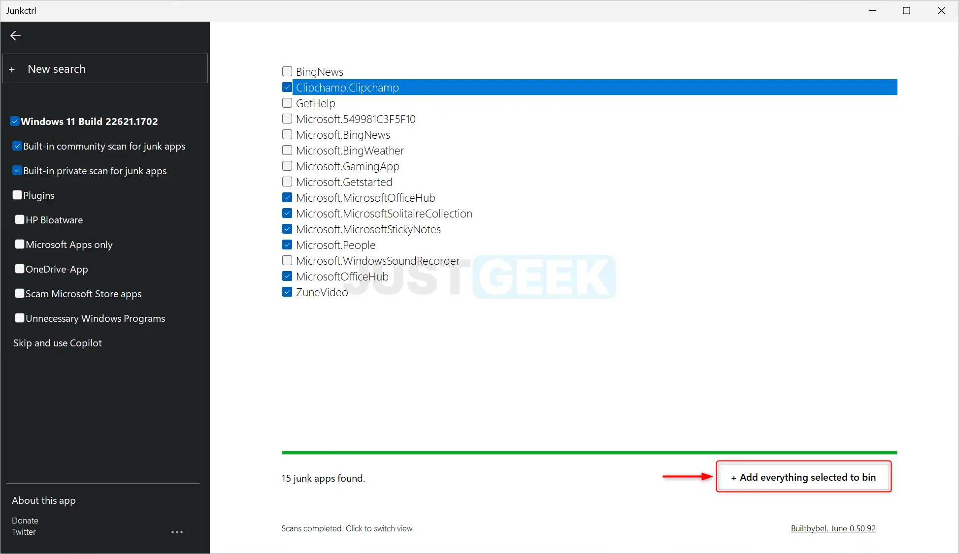 Désinstaller les applications inutiles sur votre PC Windows 11 avec JunkCtrl