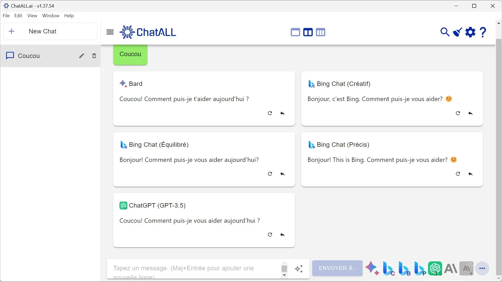 Discuter avec toutes les IA sur ChatALL