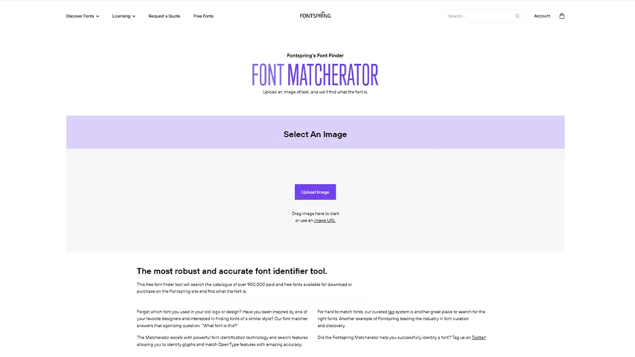 Fontspring Matcherator : Trouvez votre police avec précision