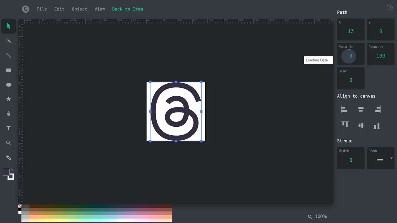 Éditeur vectoriel pour personnaliser les icônes et logos