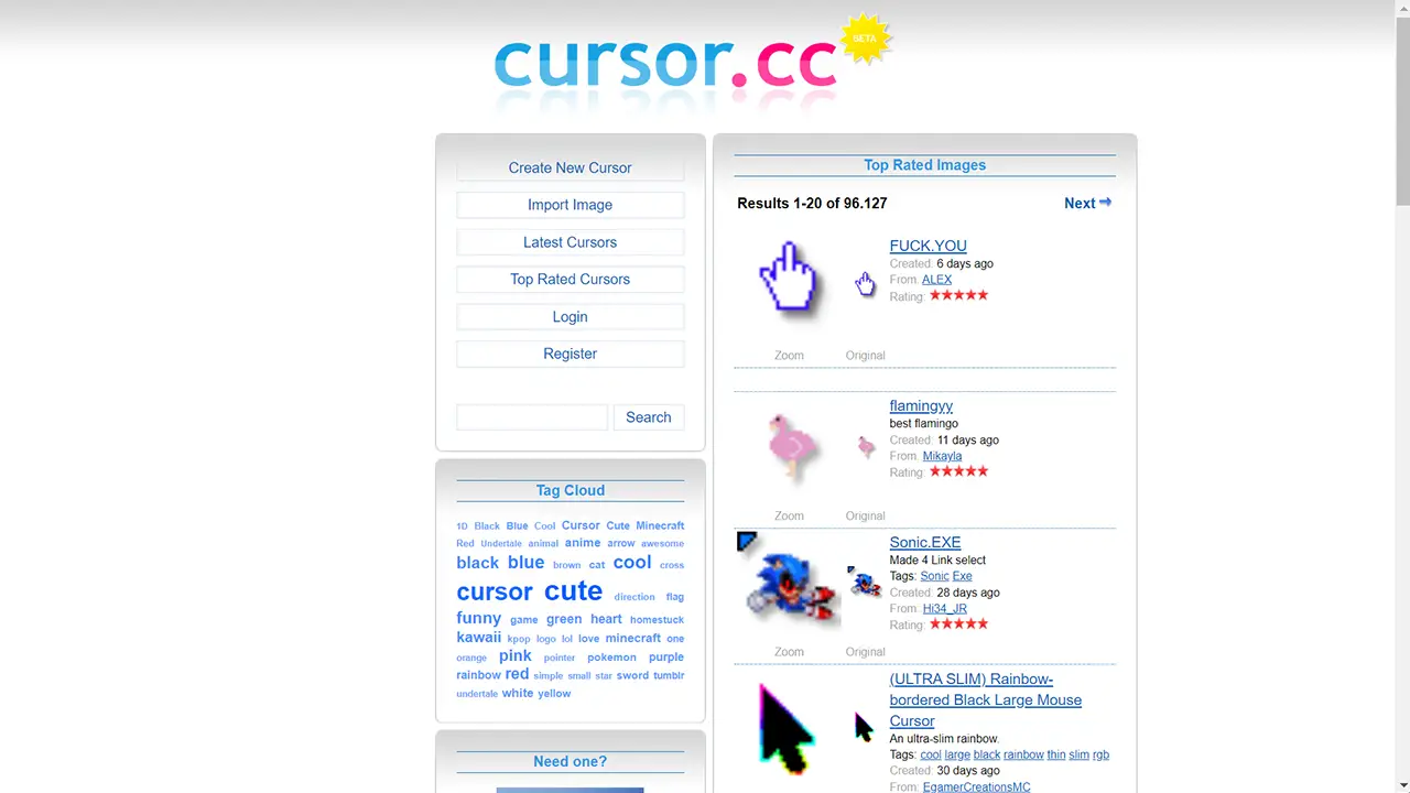 Cursor.cc : créer votre propre pointeur de souris en ligne