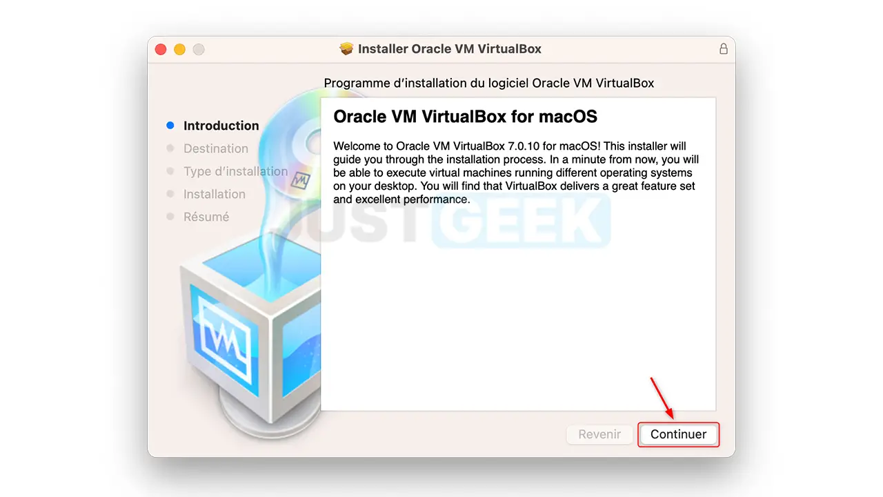 Installer VirtualBox sur macOS