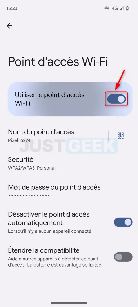 Partage de connexion WiFi sur Android