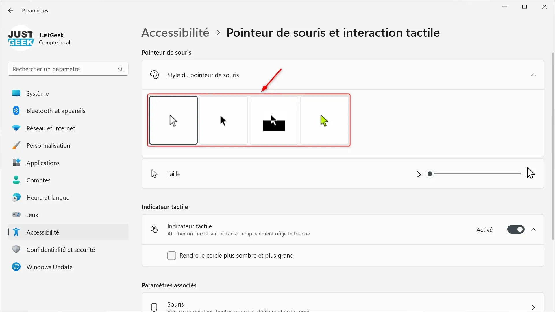 Comment agrandir le pointeur de la souris de Windows 10, 11 