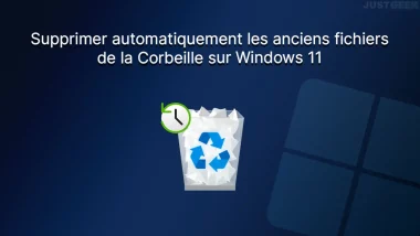 Supprimer automatiquement les fichiers de la Corbeille sur Windows 11