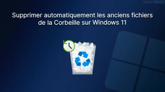 Supprimer automatiquement les fichiers de la Corbeille sur Windows 11