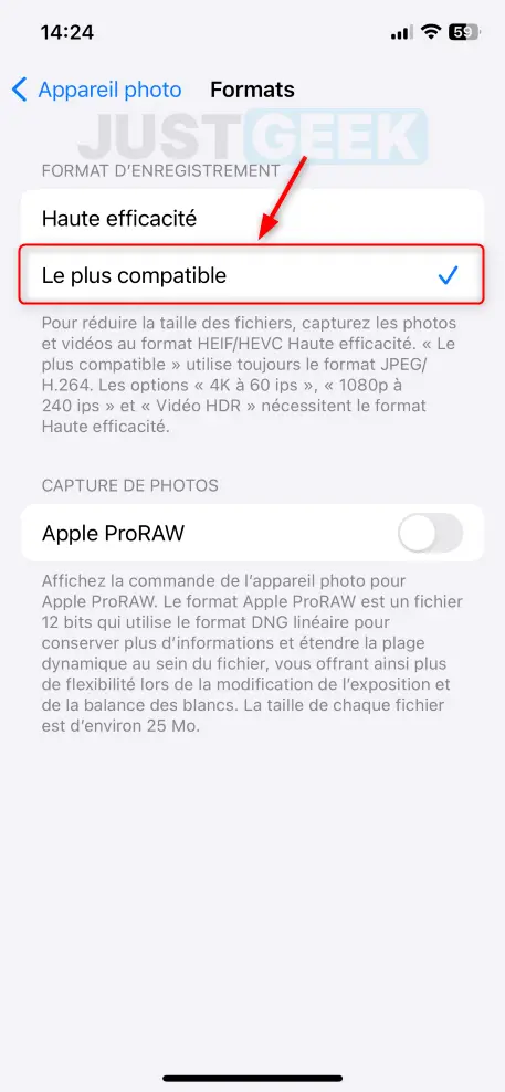 Transférer automatiquement les photos HEIC de l'iPhone en JPG sur PC et Mac.