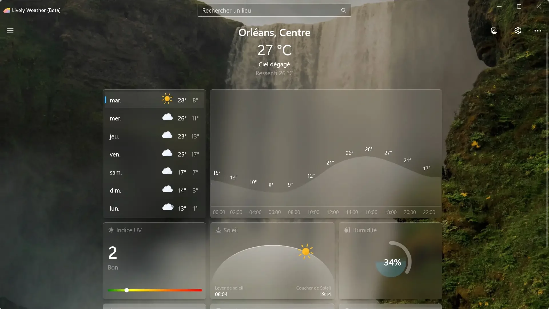 Lively Weather : une application météo pour Windows à la fois moderne et puissante