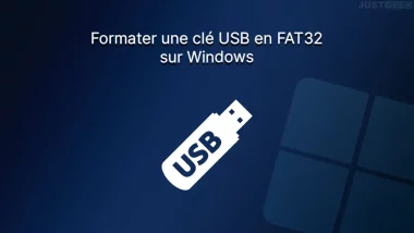 Formater une clé USB en FAT32 sur Windows