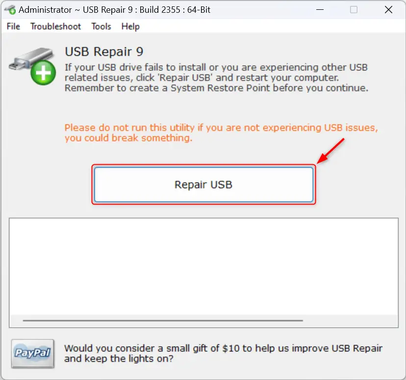 Réparer les problèmes de « Périphérique USB non reconnu » avec USB Repair