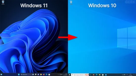 Revenir à Windows 10 depuis Windows 11