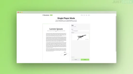 Documenso Singleplayer Mode