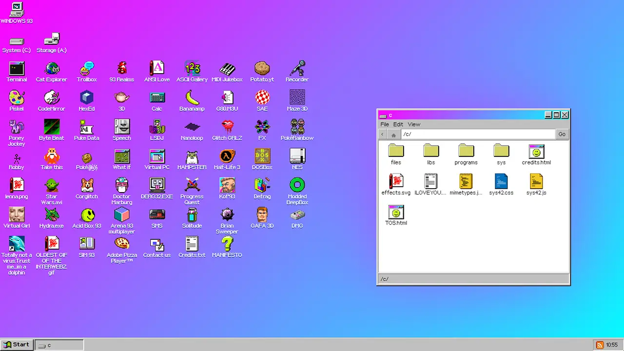 Interface de Windows 93