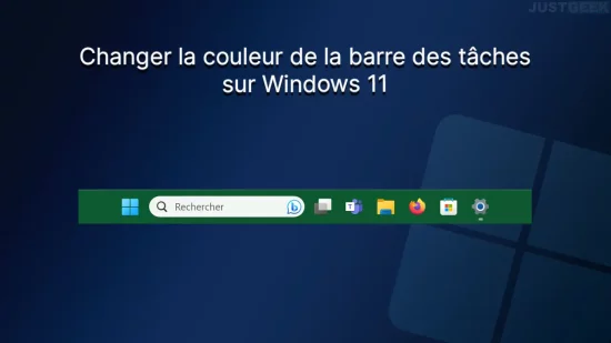 Changer la couleur de la barre des tâches sur Windows 11