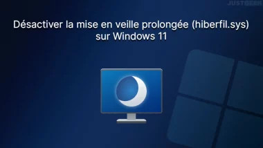 Désactiver la mise en veille prolongée (et supprimer hiberfil.sys) sur Windows 11