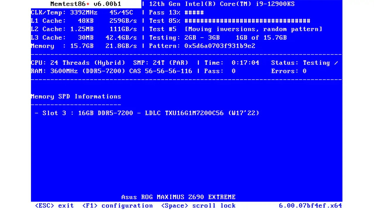 Tester la mémoire vive (RAM) de votre PC avec MemTest86+