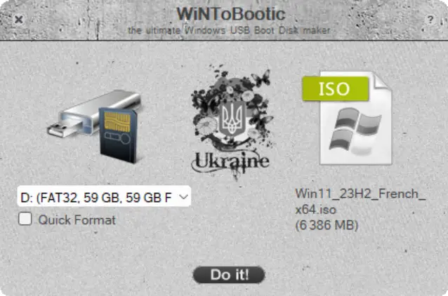 WiNToBootic : logiciel gratuit pour créer une clé USB bootable de Windows