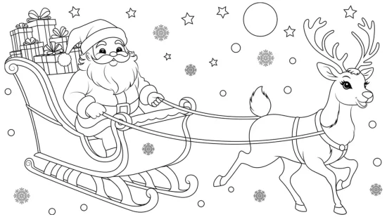 Coloriages de Noël à télécharger et imprimer