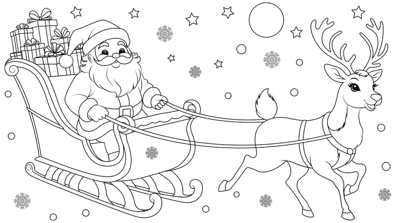 Coloriages de Noël télécharger et imprimer des dessins à colorier