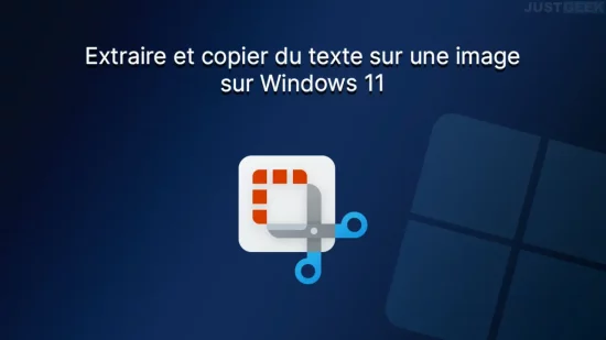 Copier du texte sur une image sur Windows 11
