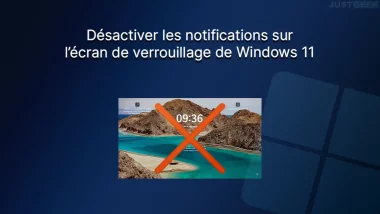 Désactiver les notifications sur l'écran de verrouillage de Windows 11