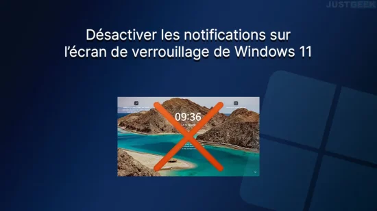 Désactiver les notifications sur l'écran de verrouillage de Windows 11