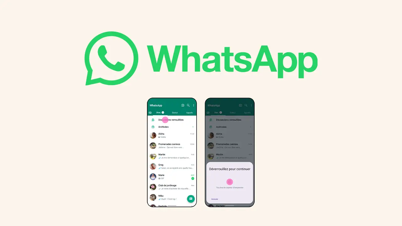 comment déverrouiller une discussion sur watsapp