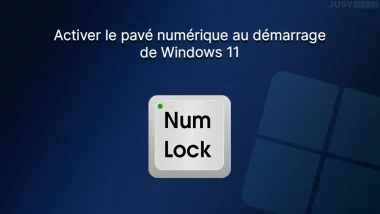 Activer le pavé numérique au démarrage de Windows 11