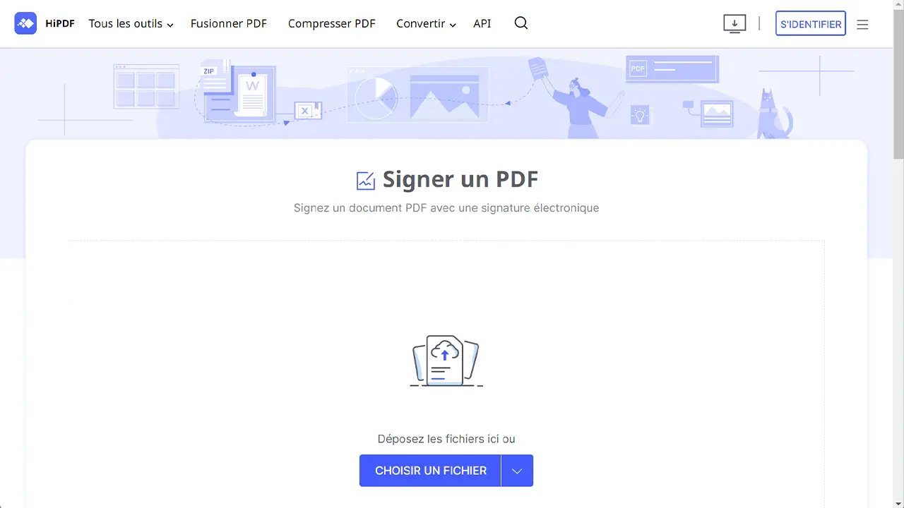 hipdf : Signer un PDF