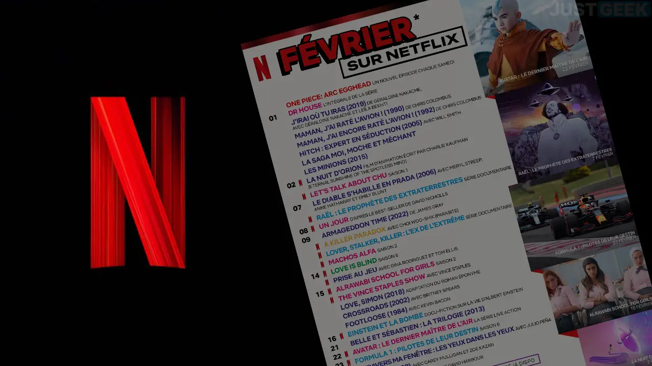 Netflix voici les nouveautés films et séries en février 2024