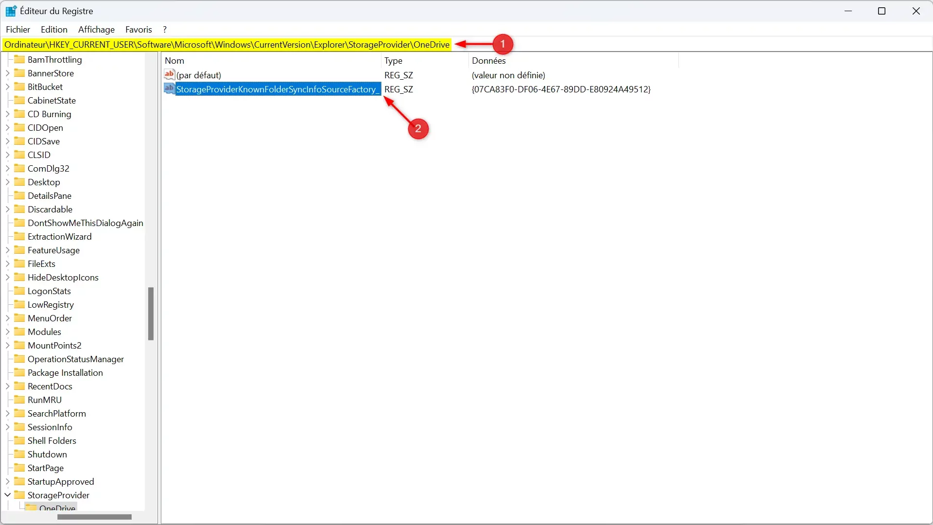 Supprimer le bouton « Démarrer la sauvegarde » de l'Explorateur de fichiers sous Windows 11 à l'aide de l'Éditeur du Registre