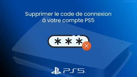 Supprimer le code de connexion à votre compte PS5