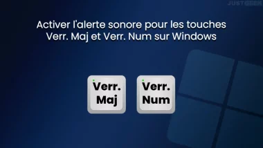 Activer la notification sonore pour les touches Verr. Maj et Verr. Num sur Windows