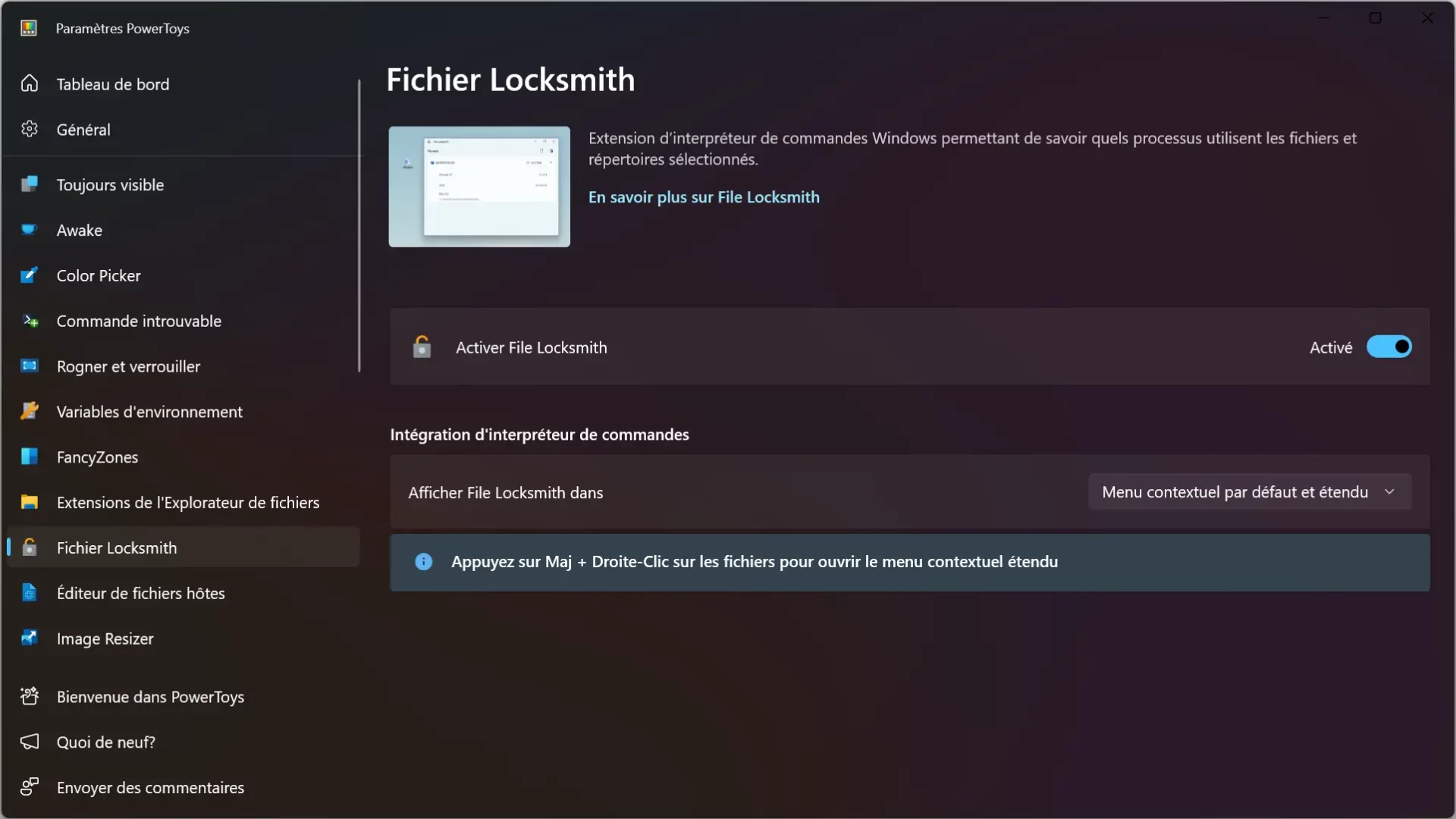 Fichier Locksmith