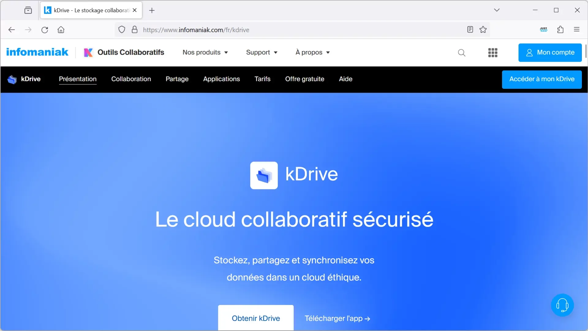 kDrive, le cloud collaboratif sécurisé