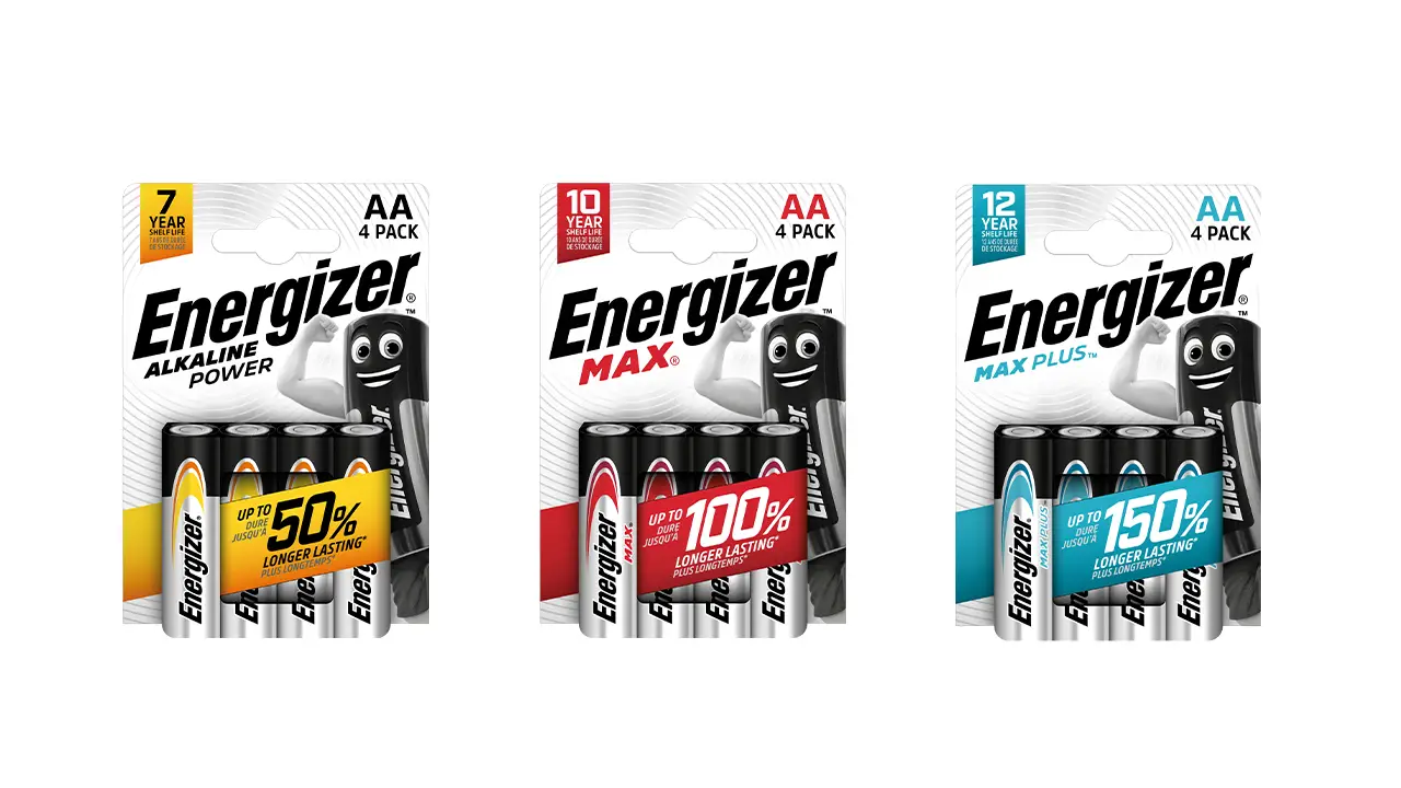 Illustration des différentes gammes de piles chez Energizer