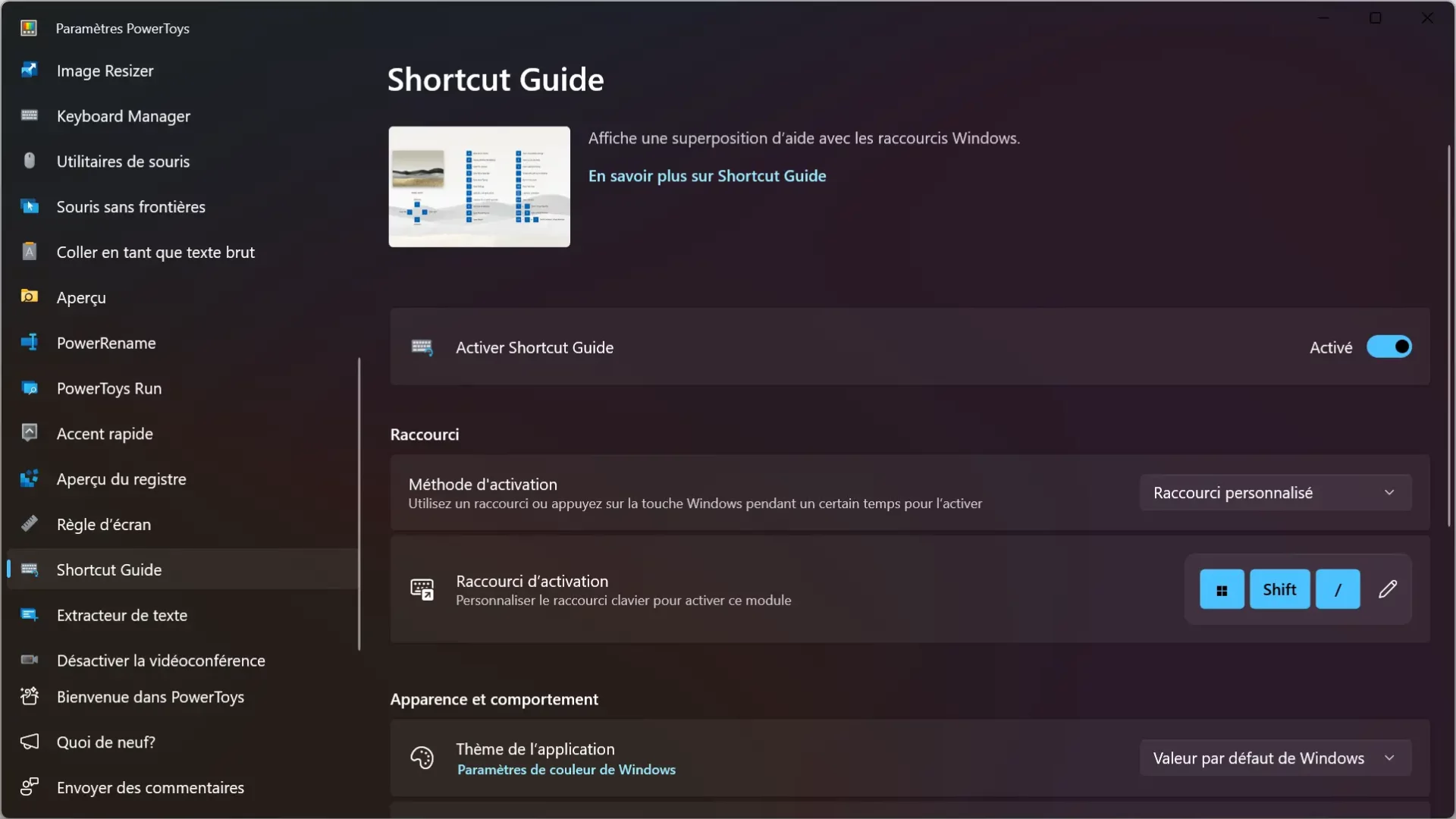 Shortcut Guide : liste des raccourcis clavier disponibles sur Windows 11 et 10