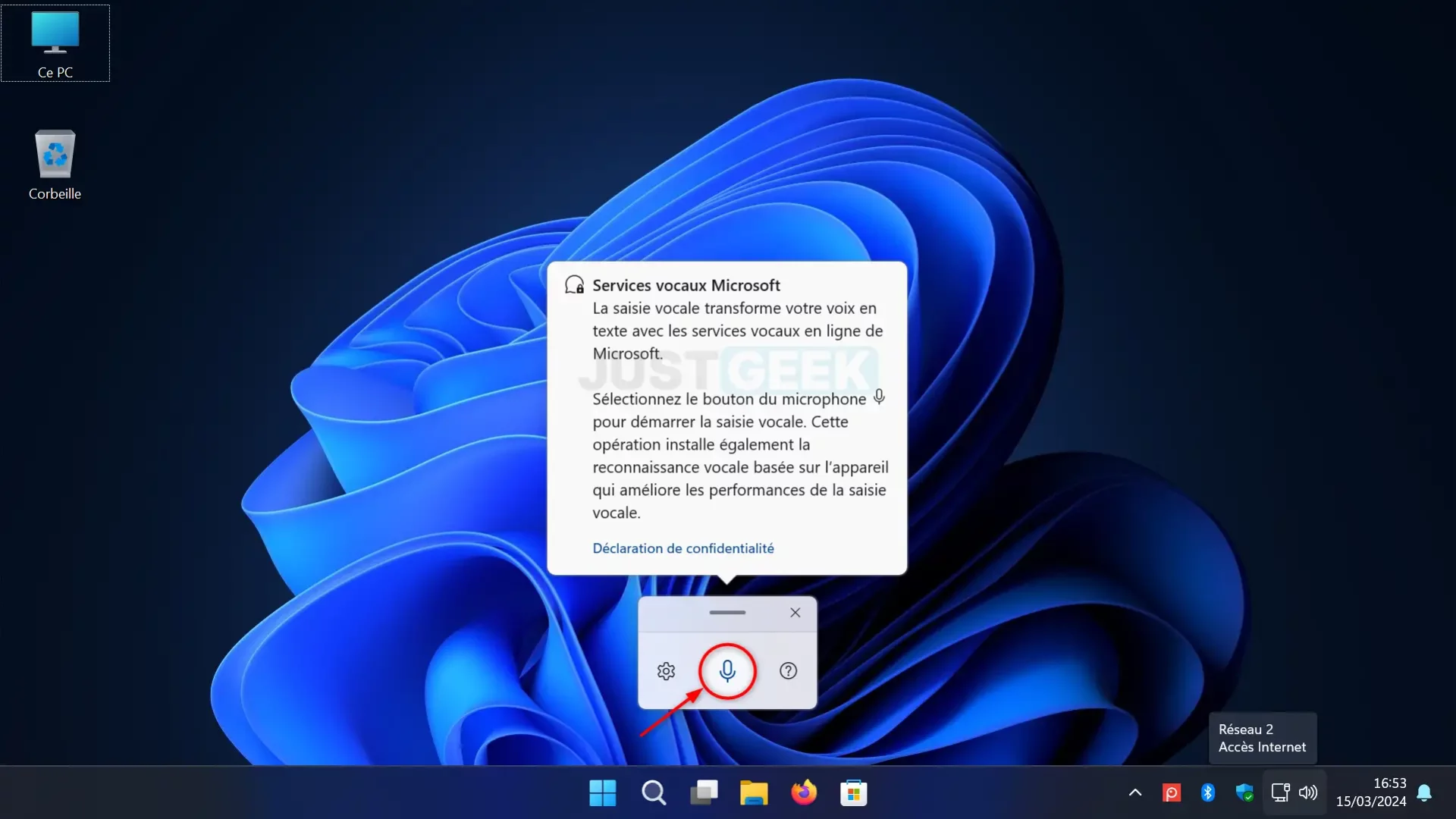 Activer la saisie vocale sur Windows 11