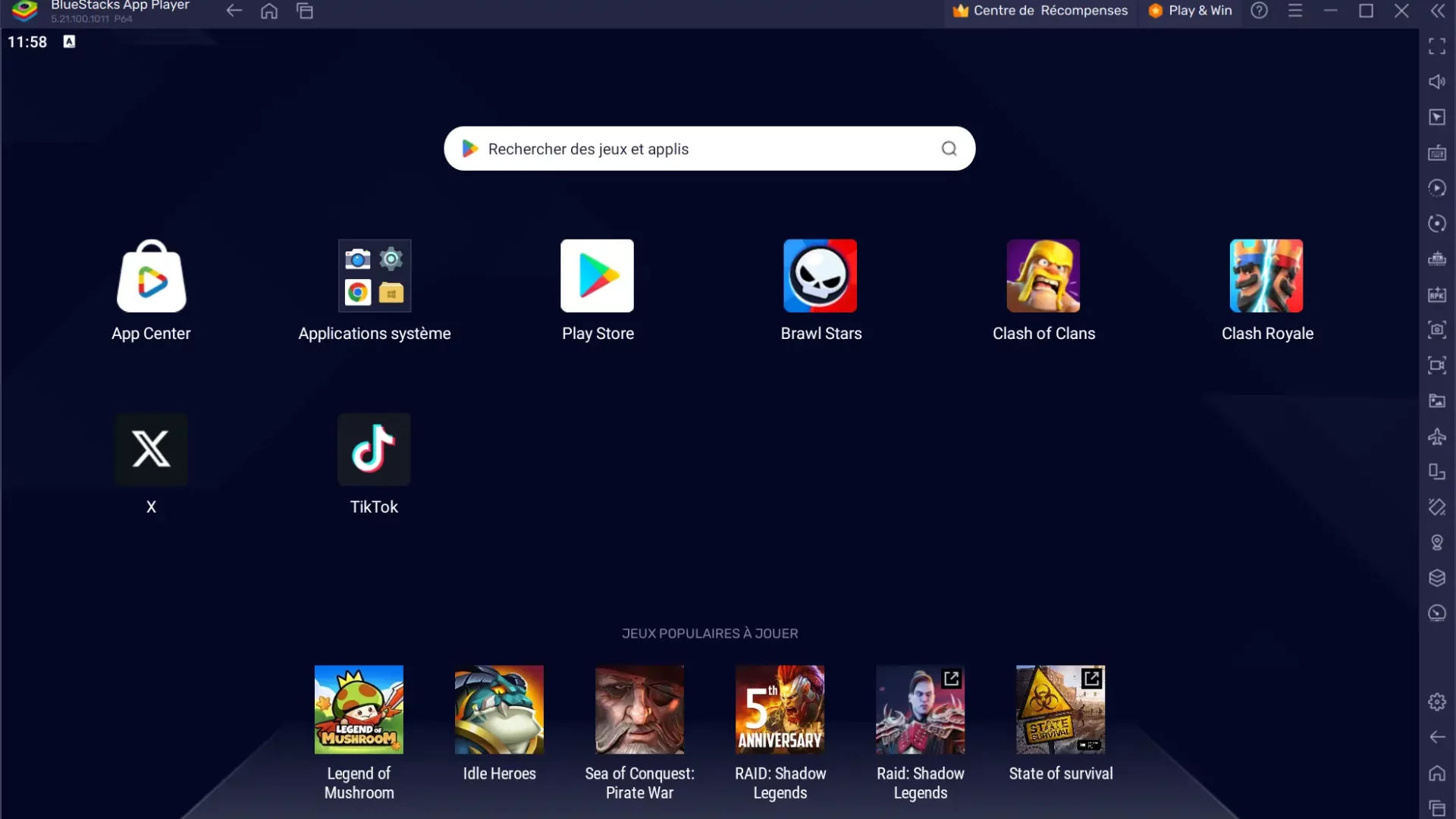 BlueStacks : interface émulateur Android pour PC et Mac