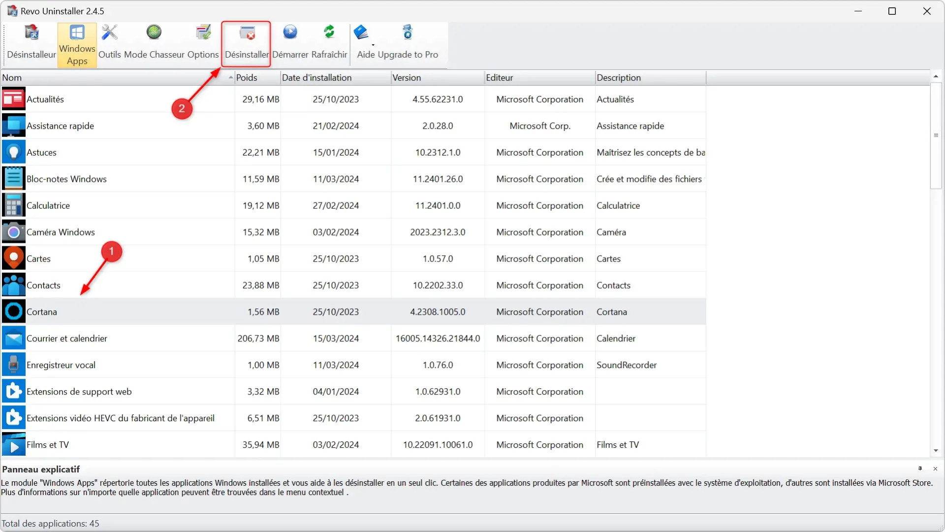 Débarrassez-vous des applications préinstallées avec Revo Uninstaller