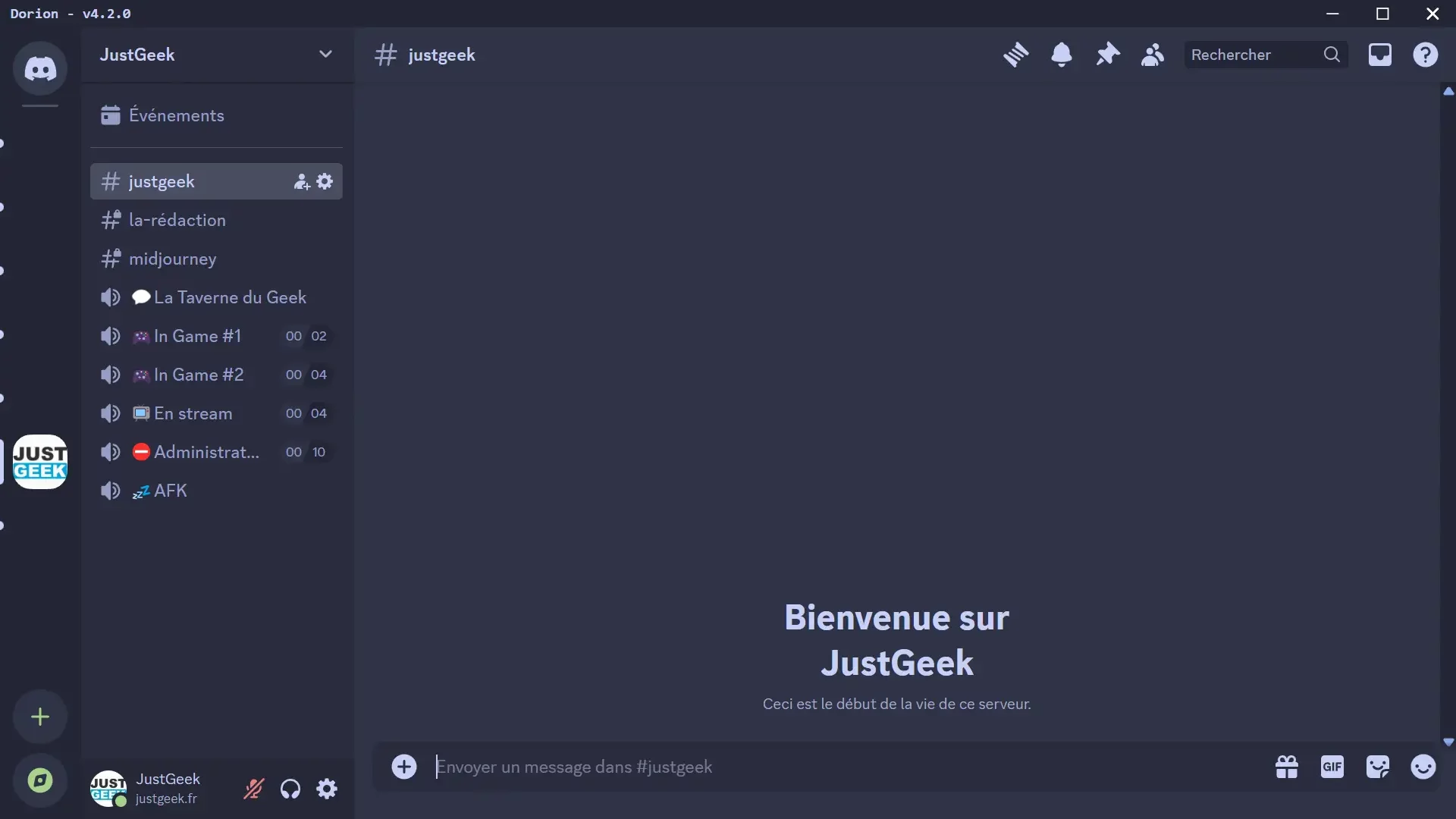 Dorian, le meilleur client Discord alternatif