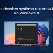 Ajouter les dossiers système au menu Démarrer de Windows 11