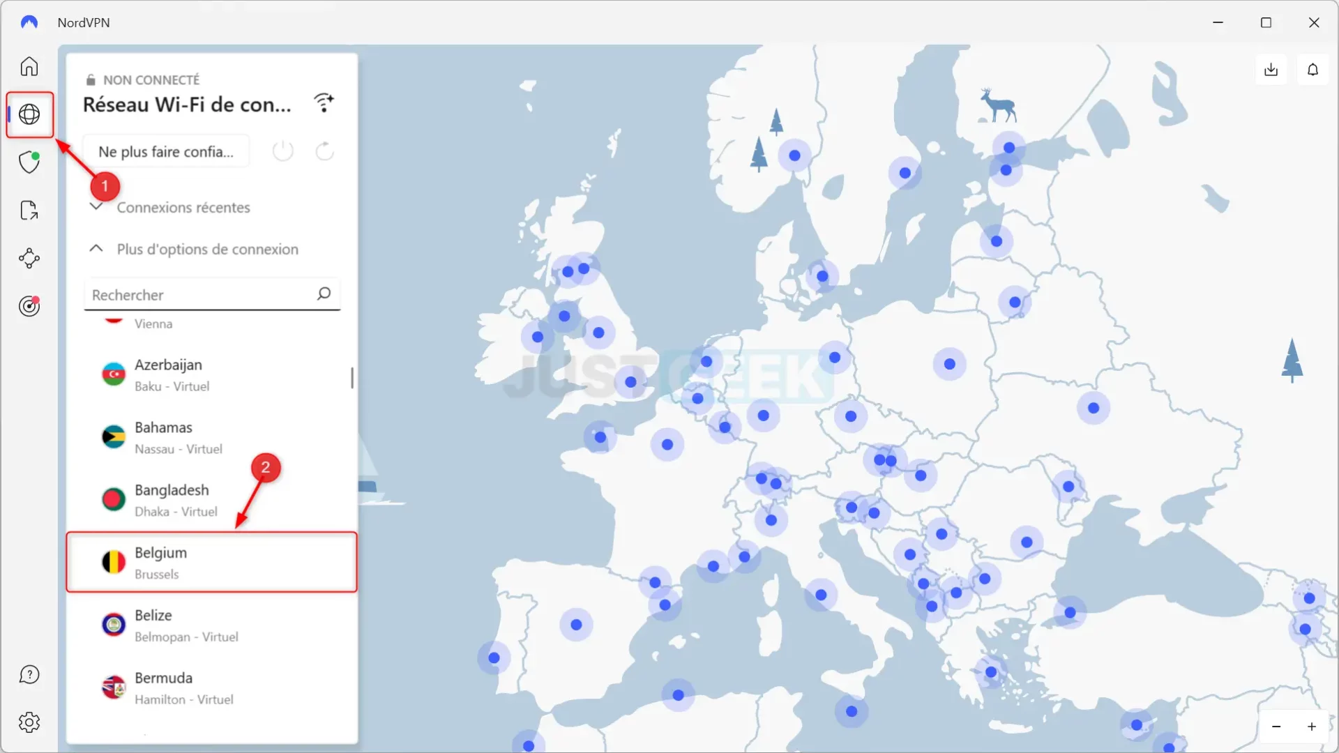 Regarder la chaîne RTBF depuis la France avec NordVPN