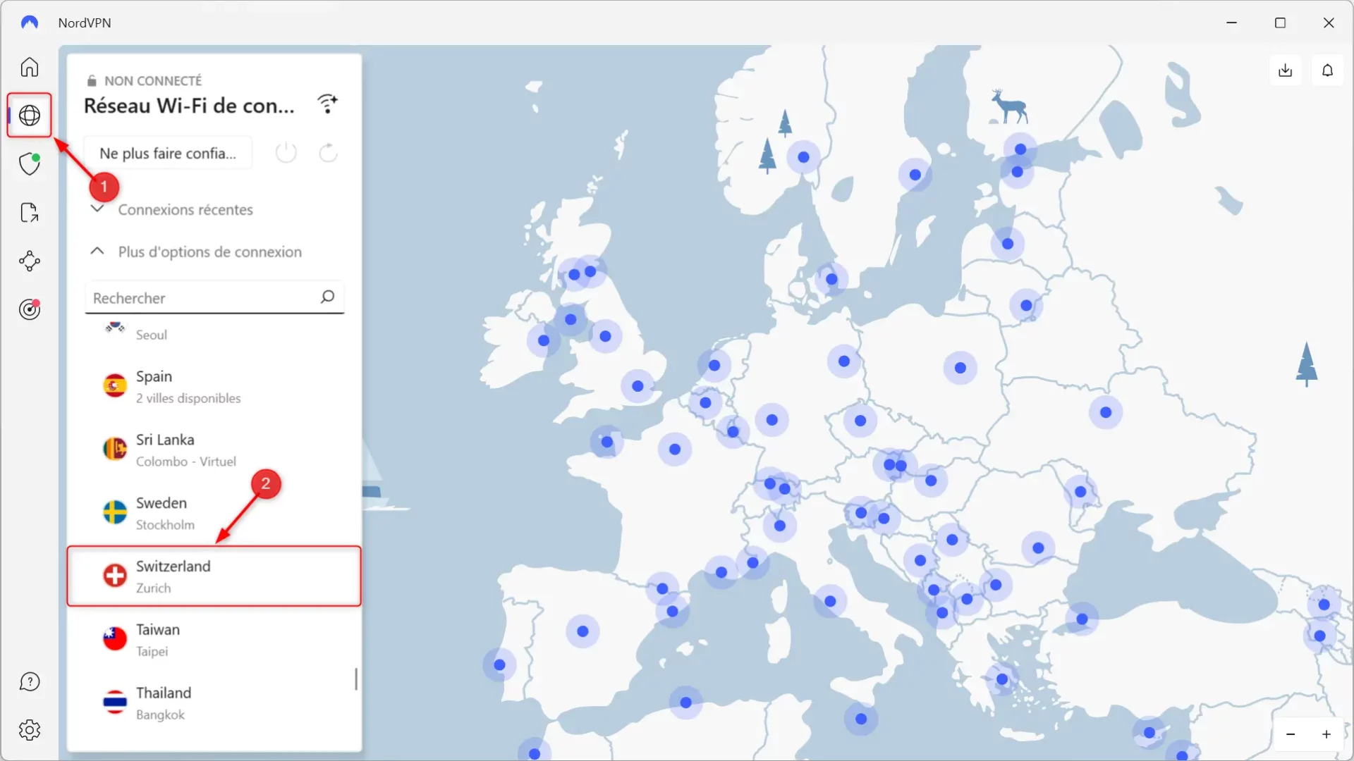 Regarder la chaîne RTS depuis la France avec NordVPN