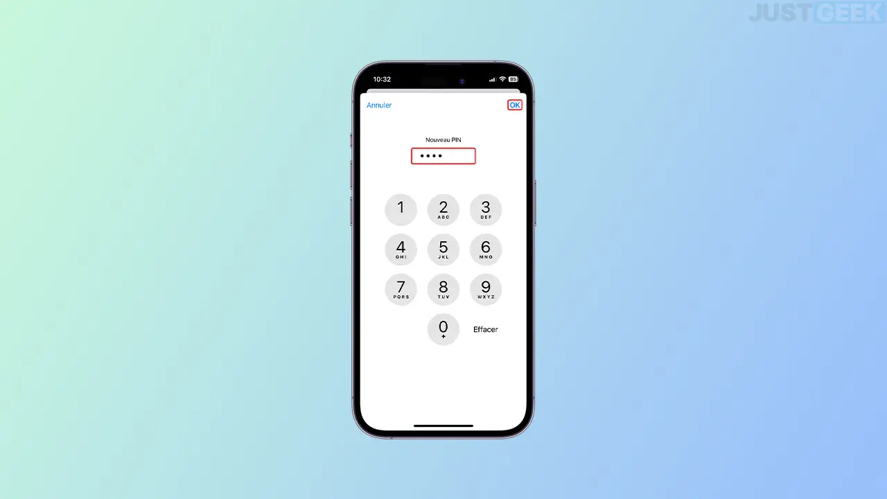 iphone comment changer le code pin