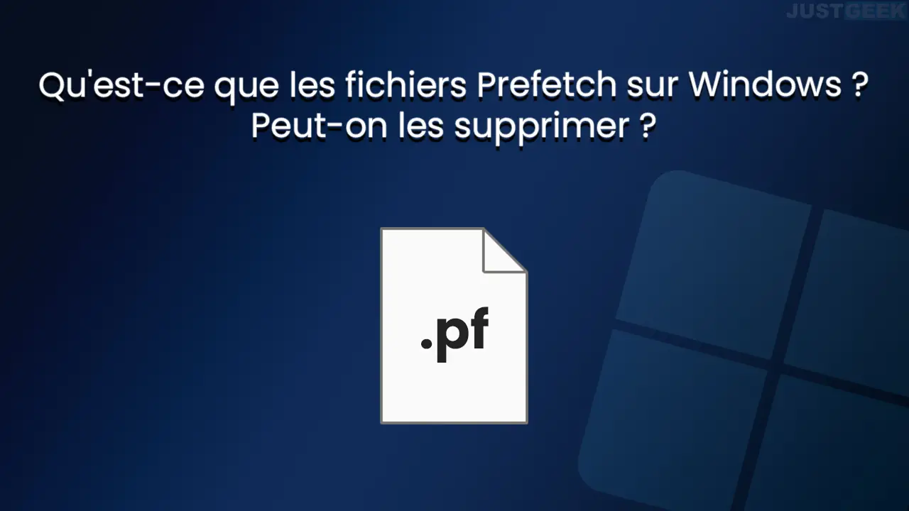Fichiers Prefetch Windows